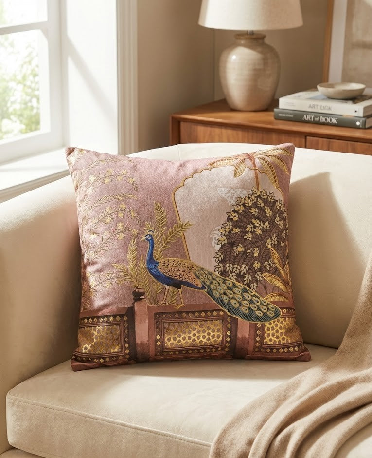 Regal Peacock Cushion Covers