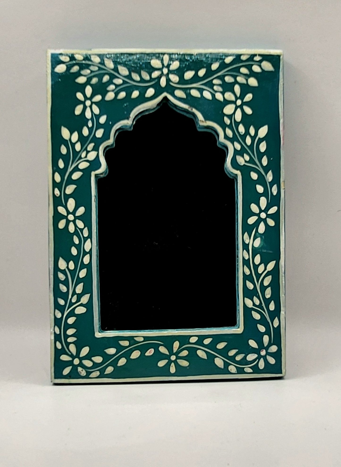 Green Inner Jharokha  Hand-Painted Frame