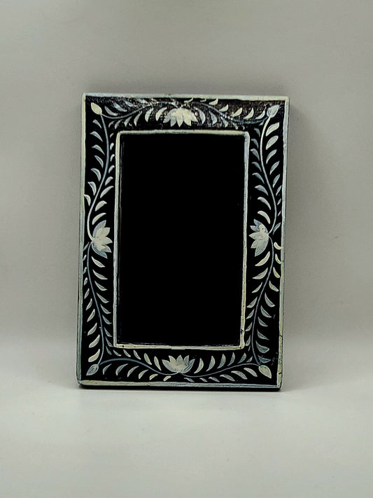 Blue Rectangle Hand-painted Frame