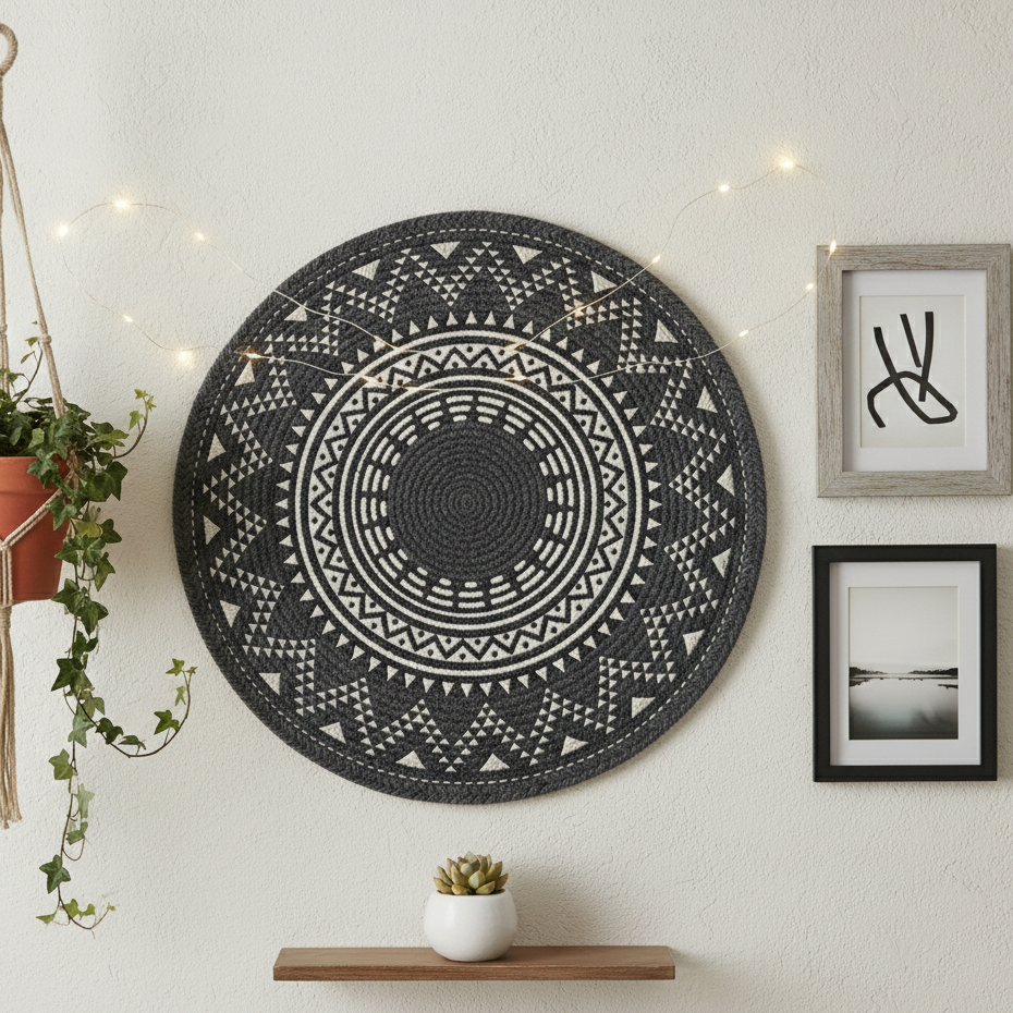 Handwoven Mandala Print Place mat
