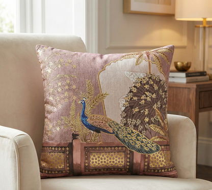 Regal Peacock Cushion Covers