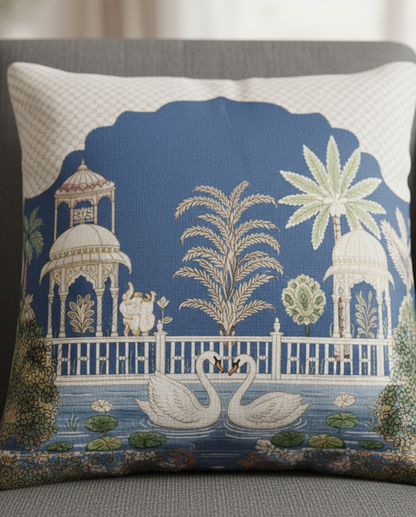 Pichwai Swan Lake Cushion Covers